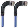Picture of Shielded Category 6 Right Angle Patch Cable, Right Angle Right/Right Angle Right, Blue, 25.0 ft