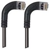 Picture of Shielded Category 6 Right Angle Patch Cable, Right Angle Right/Right Angle Right, Black, 1.0 ft