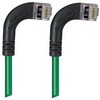 Picture of Shielded Category 6 Right Angle Patch Cable, Right Angle Right/Right Angle Right, Green, 10.0 ft