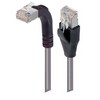 Picture of Shielded Category 6 Right Angle Patch Cable, Straight/Right Angle Up, Gray, 15.0 ft