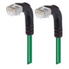 Picture of Shielded Category 6 Right Angle Patch Cable, Right Angle Down/Right Angle Down, Green, 10.0 ft