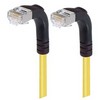 Picture of Shielded Category 6 Right Angle Patch Cable, Right Angle Down/Right Angle Down, Yellow, 10.0 ft