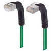 Picture of Shielded Category 6 Right Angle Patch Cable, Right Angle Down/Right Angle Up, Green, 15.0 ft
