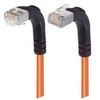 Picture of Shielded Category 6 Right Angle Patch Cable, Right Angle Down/Right Angle Up, Orange, 10.0 ft