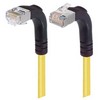 Picture of Shielded Category 6 Right Angle Patch Cable, Right Angle Down/Right Angle Up, Yellow, 3.0 ft