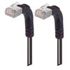 Picture of Shielded Category 6 Right Angle Patch Cable, Right Angle Up/Right Angle Up, Black, 2.0 ft