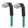 Picture of Shielded Category 6 Right Angle Patch Cable, Right Angle Up/Right Angle Up, Green, 10.0 ft
