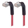Picture of Shielded Category 6 Right Angle Patch Cable, Right Angle Up/Right Angle Up, Red, 25.0 ft