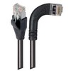 Picture of Shielded Category 6 Right Angle Patch Cable, Straight/Right Angle Right, Black, 10.0 ft