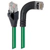 Picture of Shielded Category 6 Right Angle Patch Cable, Straight/Right Angle Right, Green, 10.0 ft