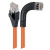 Picture of Shielded Category 6 Right Angle Patch Cable, Straight/Right Angle Right, Orange, 15.0 ft