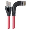 Picture of Shielded Category 6 Right Angle Patch Cable, Straight/Right Angle Right, Red, 5.0 ft