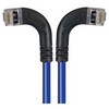 Picture of Shielded Category 6 Right Angle Patch Cable, Right Angle Left/Right Angle Right, Blue, 10.0 ft