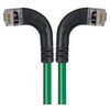 Picture of Shielded Category 6 Right Angle Patch Cable, Right Angle Left/Right Angle Right, Green, 10.0 ft