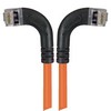 Picture of Shielded Category 6 Right Angle Patch Cable, Right Angle Left/Right Angle Right, Orange, 15.0 ft