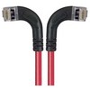 Picture of Shielded Category 6 Right Angle Patch Cable, Right Angle Left/Right Angle Right, Red, 15.0 ft
