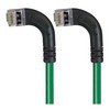 Picture of Shielded Category 6 Right Angle Patch Cable, Right Angle Left/Right Angle Left, Green, 10.0 ft