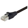Picture of Shielded Cat 6 Cable, RJ45 / RJ45 LSZH Black Jacket, 15.0 ft