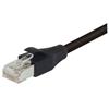 Picture of Shielded Cat 6 Cable, RJ45 / RJ45 LSZH Black Jacket, 50.0 ft