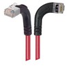 Picture of Category 6 Shielded LSZH Right Angle Patch Cable, Right Angle Right/Right Angle Up, Red, 1.0 ft