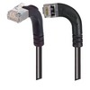 Picture of Category 6 Shielded LSZH Right Angle Patch Cable, Right Angle Left/Right Angle Up, Black, 1.0 ft