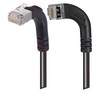 Picture of Category 6 Shielded LSZH Right Angle Patch Cable, Right Angle Left/Right Angle Up, Black, 2.0 ft