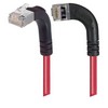 Picture of Category 6 Shielded LSZH Right Angle Patch Cable, Right Angle Left/Right Angle Up, Red, 10.0 ft