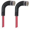 Picture of Category 6 Shielded LSZH Right Angle Patch Cable, Right Angle Right/Right Angle Right, Red, 30.0ft