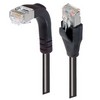 Picture of Category 6 Shielded LSZH Right Angle Patch Cable, Straight/Right Angle Down, Black, 10.0 ft