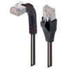 Picture of Category 6 Shielded LSZH Right Angle Patch Cable, Straight/Right Angle Up, Black, 10.0 ft