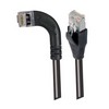 Picture of Category 6 Shielded LSZH Right Angle Patch Cable, Straight/Right Angle Left, Black, 25.0 ft