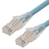 Picture of Category 6, Gigabit TAA Compliant Ethernet RJ45 Cable Assembly, 26AWG Stranded, SF/UTP Double Shielded Braid + Foil, LSZH, Blue, 15F