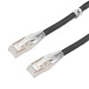 Picture of Category 6, Gigabit TAA Compliant Ethernet RJ45 Cable Assembly, 26AWG Stranded, U/FTP Foil Pair Shielded, CM PVC, Black, 10F