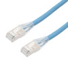 Picture of Category 6, Gigabit TAA Compliant Ethernet RJ45 Cable Assembly, 26AWG Stranded, U/FTP Foil Pair Shielded, CM PVC, Blue, 10F