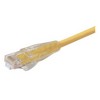 Picture of Premium Cat 6 Cable, RJ45 / RJ45, Yellow 2.0 ft