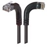Picture of Category 6 LSZH Right Angle Patch Cable, Right Angle Right/Right Angle Up, Black, 2.0 ft