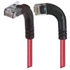 Picture of Category 6 LSZH Right Angle Patch Cable, Right Angle Left/Right Angle Up, Red, 10.0 ft