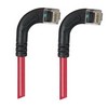 Picture of Category 6 LSZH Right Angle Patch Cable, Right Angle Right/Right Angle Right, Red, 1.0 ft