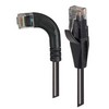 Picture of Category 6 LSZH Right Angle Patch Cable, Straight/Right Angle Left, Black, 10.0 ft