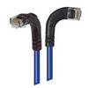 Picture of Category 5E Right Angle Patch Cable, RA Right Exit/Right Angle Down, Blue 20.0 ft