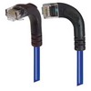 Picture of Category 5E Right Angle Patch Cable, RA Left Exit/Right Angle Down, Blue 5.0 ft