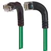 Picture of Category 5E Right Angle Patch Cable, RA Left Exit/Right Angle Down, Green 10.0 ft