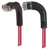 Picture of Category 5E Right Angle Patch Cable, RA Left Exit/Right Angle Down, Red 15.0 ft
