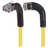 Picture of Category 5E Right Angle Patch Cable, RA Left Exit/Right Angle Up, Yellow 10.0