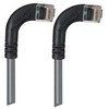 Picture of Category 5E Right Angle Patch Cable, RA Right Exit/RA Right Exit, Gray 1.0 ft