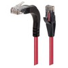 Picture of Category 5e Right Angle Patch Cable, Stackable, Red, 1.0 ft