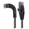 Picture of Category 5E Right Angle Patch Cable, Straight/ Right Angle Left Exit, Black, 20.0 ft