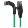 Picture of Category 5E Right Angle Patch Cable, Straight/ Right Angle Left Exit, Green, 10.0 ft