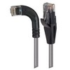 Picture of Category 5E Right Angle Patch Cable, Straight/ Right Angle Left Exit, Gray, 10.0 ft