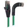 Picture of Category 5E Right Angle Patch Cable, Straight/ Right Angle Right Exit, Green, 15.0 ft